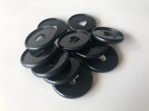 Plastic Planner Discs - Medium (35mm) - Black - Set of 11